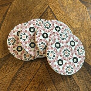 New! Chic & Tonic Set of 4 Coasters Stoneware